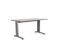 Rocada | Mesa Oficina ancha para Teletrabajo, Despacho, Ordenadores| Estructura de Acero en L color Gris | Mesa robusta y fácil montaje| 160 x 80 cm | Acabados en Gris