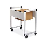 Rocada Nuevo Soporte para archivadores | Archivador para Carpetas Colgantes | Mueble Archivador para Documentos | Carro Carpetero Color Blanco | Regulable, Capacidad para 45 Carpetas