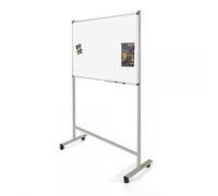 Rocada | Pizarra Blanca con Soporte | Soporte Móvil Universal | Caballete para Pizarras Regulable con Ruedas | Este pack incluye una Pizzarra Magnética de 120 x 90 cm