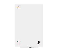Rocada - Pizarra Blanca Magnética Grande Sin Marco - Modular y Multifuncional - Fijación Magnética - Uso Horizontal y Vertical - Pantalla de Proyección - Borrado en Seco - 100 x 150 cm - Blanco Mate