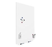 Rocada | Pizarra Magnética Sin Marco | Pizarra Blanca de Pared | Pizarra Blanca Magnética | Con Bandeja para Rotuladores | Borrado en Seco | 75x115cm