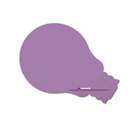 Rocada |Pizarra Lila de Rotulador | Forma Bombilla | Magnética Sin Marco | Imantada de Pared | Sistema de Sujeción Patentado con Imán |100x150 cm