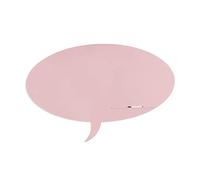 Rocada |Pizarra Rosa de Rotulador | Forma Globo de Diálogo | Magnética Sin Marco |Sistema de Sujeción Patentado con Imán | 100x150 cm