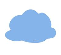 Rocada RD-6450-630 - Pizarra magnética sin marco, color azul