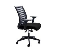 Rocada | Silla de Despacho Ergonómica Reclinable | Silla Oficina con Ruedas | Respaldo de Malla Transpirable | Reposabrazos Ajustable | Color Negro
