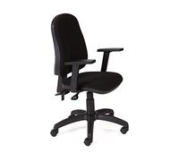Rocada | Silla Escritorio Ergonómica | Color Negro | Reposabrazos Incluidos | Silla Oficina Respaldo Regulable