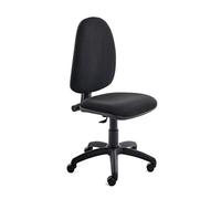 Rocada | Silla de Escritorio | Silla Oficina Color Negro | Silla despacho | Cómoda, Ajustable y con Ruedas | Regulable en Altura | Tapizada en Tela Ignífuga