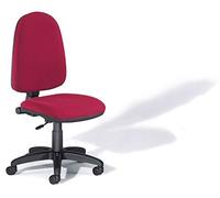 Rocada | Silla de Escritorio | Silla Oficina Color Roja | Cómoda y práctica | Silla despacho | Ajustable y con Ruedas | Regulable en Altura | Tapizada en Tela Ignífuga