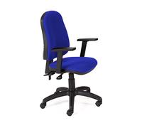 Rocada | Silla Escritorio Ergonómica | Color Azul | Reposabrazos Incluidos | Silla Oficina Respaldo Regulable