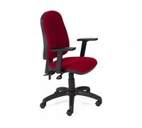 Rocada | Silla Escritorio Ergonómica | Color Rojo | Reposabrazos Incluidos | Silla Oficina Respaldo Regulable