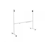 Rocada | Soporte Móvil Giratorio | Soporte para Pizarra de Doble Cara | Ideal para Pizarra Doble Cara desde 120 cm a 200 cm de longitud | Incluye Bandeja y Ruedas