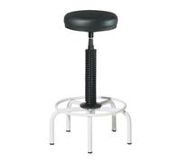 Rocada - Taburete de Oficina, Taburete de Trabajo, Altura de Asiento Regulable, Asiento Acolchado Símil Piel, Montado de Serie