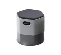 Rocada - Taburete Ergonómico para Oficina - Altura de Asiento Regulable - Giratorio - Efecto Mecedor - Espalda Recta - Asiento Tapizado