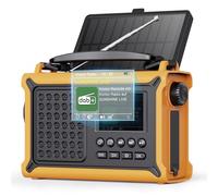 ROCAM Radio Solar Dab+/FM con Bluetooth, Radio de Emergencia 12000mAh con Manivela 650mA y Panel Solar 8500mm², Radio Portátil con Pantalla Color 2,4", 80 Presintonías, SOS, Linterna LED, USB e IPX6