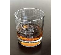 Rocas Whisky Old Fashioned 11 Oz Vidrio Urban City Map Chicago Illinois