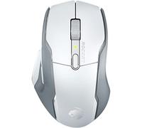Roccat Kone Air Ratón de Juego Inalámbrico Ergonómico con 800 Horas de Batería, Sensor Óptico de 19K dpi, Agarres Laterales de Goma de Doble Inyección, Blanco