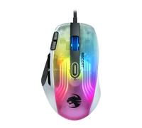 Roccat Kone XP - el ratón de Juego con iluminación 3D, Sensor óptico de 19 000 PPP, Rueda Krystal 4D, diseño de múltiples Botones e iluminación AIMO RGB, Blanco