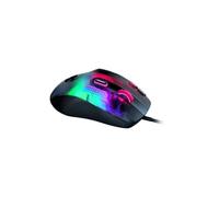Roccat Kone XP: ratón para juegos con iluminación 3D y sensor óptico de 19.000 DPI, rueda de ratón 4D de cristal, funcionalidad multibotón e iluminación AIMO RGB, negro