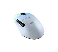 ROCCAT Ratón inalámbrico ergonómico para juegos de alto rendimiento Kone Pro Air, blanco