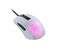 Roccat - Ratón óptico gaming con cable blanco RGB Burst Pro para PC (Windows)