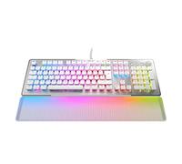 Roccat Vulcan II MAX - Tastatur para Juegos Blanco, Interruptor Rojo Lineal, diseño alemán
