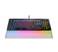 ROCCAT Vulcan II MAX - Teclado de Juego óptico y mecánico para PC, Teclas retroiluminadas RGB Personalizables, reposamuñecas, interruptores Titan II, Placa de Aluminio, Negro