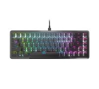 Roccat Vulcan II Mini - Teclado óptico para juegos de PC con iluminación RGB personalizable, cable desmontable, duplicador de botones, perfiles integrados, placa de aluminio, durabilidad de 100