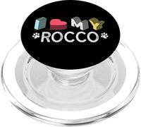 Rocco - Amante de Mascotas con Nombre Personalizado para Perros PopSockets PopGrip para MagSafe