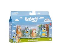 Rocco Giocattoli | Bluey Action Figure Let's Play Chef - 4 Personajes Family