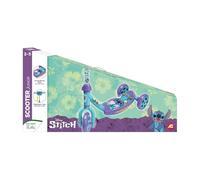 Rocco Giocattoli Patinete de 3 Ruedas Stitch, Azul y Morado, Manillar ergonómico, Plataforma Antideslizante, para niños de 2 + años, Peso máximo 20 kg