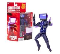 Rocco Giocattoli Skibidi Toilet Serie 1 - Figura de acción Deluxe de 15 cm - Dark TV Man