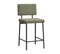 Rocco R, Taburete, Estante Negro, Funda Verde (01)