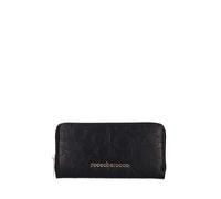Roccobarocco Cartera de mujer negra Rbrp10101 color negro, Tarjetero Monedero Billetera, Negro