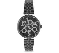 Roccobarocco watch- DIAMONDS- RB.4878L-01M mujer negro, Pulsera