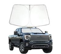 ROCCS Foldable Windshield Sunshade fit for 2019 2020 2021 2022 2023 2024 2025 GMC Sierra 1500 2500 3500 SLT AT4 Denali,Front Window Sun Shade Shield Cover UV Ray Reflector Sun Visor
