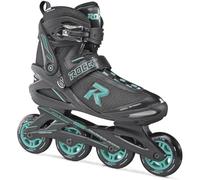Roces 400822 - Patines en línea para Mujer Modelo Icon Fitness, US 7, Negro/Aqua