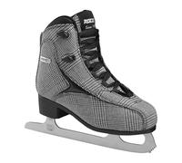 Roces Británicos Model Brits-Patines de Hielo para Mujer, Talla 7 de EE. UU, Blanco/Plateado, 7 US