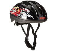 Roces - Casco Muchacho Flames 5.0, Casco Junior Fitness, Negro/Rojo, SJR