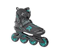 Roces Icon Inline - Patines en Línea para Mujer, Negro/Aqua, 37
