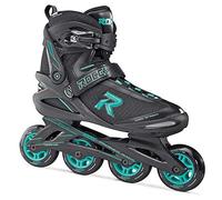 Roces Icon Inline - Patines en Línea para Mujer, Negro/Aqua, 38