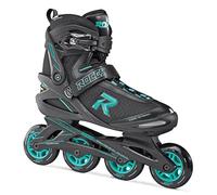 Roces Icon Inline - Patines en Línea para Mujer, Negro/Aqua, 43
