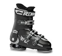 Roces Idea Up Botas de esquí Ajustables para niños, Negro/Plateado, 36-40