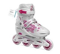 Roces Jokey 3.0 Girl - Patines en línea para niña (Talla 38/41), Color Blanco y Rosa