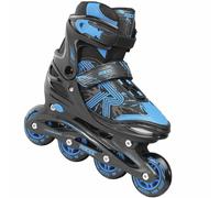Roces Jokey 3 Kinder-Inline Patines en Línea Ajustable Negro-Azul