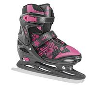Roces Jokey Ice 3.0 Girl - Patines de Hielo para niña, Color Negro y Rosa, Talla 30-33