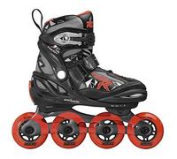 Roces Joven Moody Boy TIF - Patines en línea, Color Negro y Rojo, 36-40