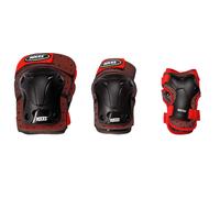 Roces 3 Pack Schützer Ventilat - Protecciones, color Rojo/Negro, talla sjr