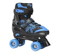 Roces Jungen Quaddy 3.0 Boy - Patines de Ruedas Ajustables para niños, Talla 38/41, Color Negro y Azul