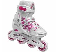 Roces Patines En Línea Para Niños Ajustables Blanco-Rosa