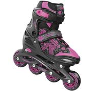 Roces Jokey 3.0 Girl - Patines en línea para niña (Talla 30/33), Color Negro y Rosa